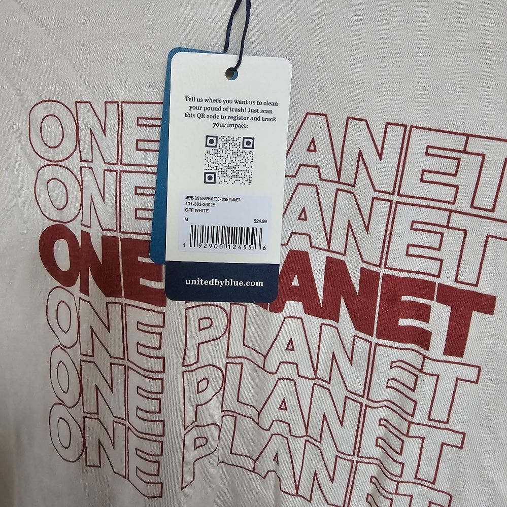Nwt men's one plant tee - Picture 3 of 3